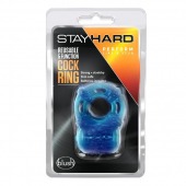 Голубое эрекционное виброкольцо Reusable 5 Function Cock Ring - Blush Novelties - в Батайске купить с доставкой