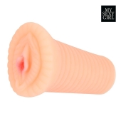 Реалистичный мастурбатор-вагина телесного цвета с вибрацией - Bior toys - в Батайске купить с доставкой
