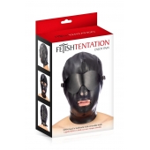 Маска-шлем с отверстием для рта и съемными шорами - Fetish Tentation - купить с доставкой в Батайске