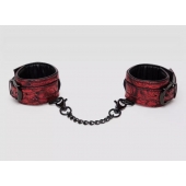 Красно-черные наручники Reversible Faux Leather Wrist Cuffs - Fifty Shades of Grey - купить с доставкой в Батайске