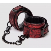 Красно-черные наручники Reversible Faux Leather Wrist Cuffs - Fifty Shades of Grey - купить с доставкой в Батайске