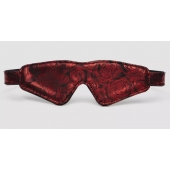 Двусторонняя красно-черная маска на глаза Reversible Faux Leather Blindfold - Fifty Shades of Grey - купить с доставкой в Батайске