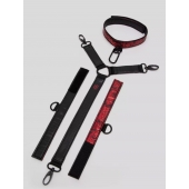 Ошейник с наручниками Reversible Faux Leather Collar and Wrist - Fifty Shades of Grey - купить с доставкой в Батайске