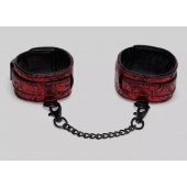 Красно-черные оковы Reversible Faux Leather Ankle Cuffs - Fifty Shades of Grey - купить с доставкой в Батайске