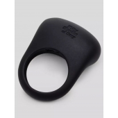 Черное эрекционное виброкольцо Sensation Rechargeable Vibrating Love Ring - Fifty Shades of Grey - в Батайске купить с доставкой
