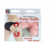 Металлические наручники с розовой меховой опушкой METAL HANDCUFF WITH PLUSH PINK - Dream Toys - купить с доставкой в Батайске