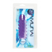 Закрытая фиолетовая насадка с пупырышками SAMURAI PENIS SLEEVE PURPLE - 14,5 см. - NMC - в Батайске купить с доставкой