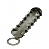 Дымчатая стимулирующая насадка с закрытой головкой SAMURAI PENIS SLEEVE BLACK - 14,5 см. - NMC - в Батайске купить с доставкой