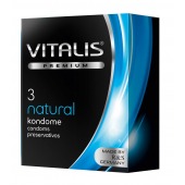 Классические презервативы VITALIS PREMIUM natural - 3 шт. - Vitalis - купить с доставкой в Батайске