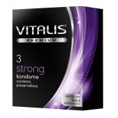 Презервативы с утолщенной стенкой VITALIS PREMIUM strong - 3 шт. - Vitalis - купить с доставкой в Батайске