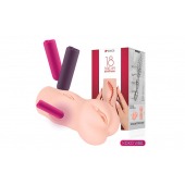 Телесный вибромастурбатор-вагина Dream Auto - KOKOS - в Батайске купить с доставкой