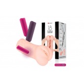 Телесный вибромастурбатор-вагина Tattoo Auto - KOKOS - в Батайске купить с доставкой