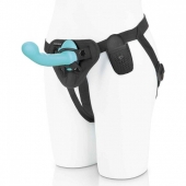 Голубая изогнутая насадка 6in Remote Control Ripple P-Spot G-Spot на черных трусиках - 16 см. - Pegasus - купить с доставкой в Батайске