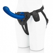 Синяя насадка Remote Control P-Spot G-Spot с черными трусиками - 20 см. - Pegasus - купить с доставкой в Батайске