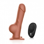 Реалистичный страпон с радиоуправлением Remote Control Realistic - 21 см. - Pegasus - купить с доставкой в Батайске