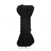 Черная хлопковая веревка для связывания Bondage Rope - 10 м. - Lux Fetish - купить с доставкой в Батайске