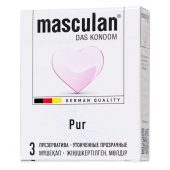Супертонкие презервативы Masculan Pur - 3 шт. - Masculan - купить с доставкой в Батайске