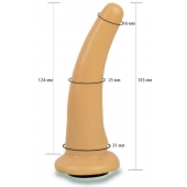 Телесная гладкая насадка Harness - 13,3 см. - LOVETOY (А-Полимер) - купить с доставкой в Батайске