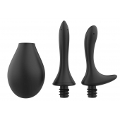 Черный анальный душ Nexus Anal Douche Set с 2 сменными насадками - Nexus Range - купить с доставкой в Батайске