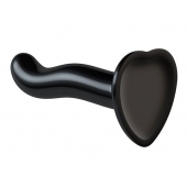 Черный фаллоимитатор-насадка Strap-On-Me P G spot Dildo size S - 16,4 см. - Strap-on-me - купить с доставкой в Батайске