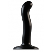 Черный фаллоимитатор-насадка Strap-On-Me P G spot Dildo size S - 16,4 см. - Strap-on-me - купить с доставкой в Батайске