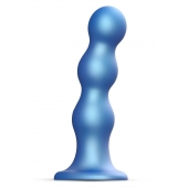 Голубая насадка Strap-On-Me Dildo Plug Balls size S - Strap-on-me - купить с доставкой в Батайске