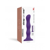 Фиолетовая насадка Strap-On-Me Dildo Geisha Balls size XL - Strap-on-me - купить с доставкой в Батайске