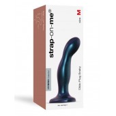 Темно-синяя насадка Strap-On-Me Dildo Plug Snaky size M - Strap-on-me - купить с доставкой в Батайске