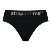 Черные трусики для насадок Heroine Lingerie Harness - size M - Strap-on-me - купить с доставкой в Батайске