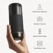 Черный мастурбатор с контролем всасывания Arcwave Pow Stroker - Arcwave - в Батайске купить с доставкой