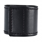 Хомут-утяжка для мошонки из искусственной кожи на липучке VELCRO BALL STRETCHER- 4 см. - BlueLine - в Батайске купить с доставкой