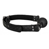 Черный кляп-шарик BALL GAG DIAMOND - Dream Toys - купить с доставкой в Батайске