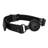 Черный кляп-шарик BALL GAG DIAMOND - Dream Toys - купить с доставкой в Батайске