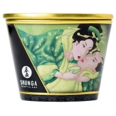 Массажная свеча Exotic Green Tea с ароматом зелёного чая - 170 мл. - Shunga - купить с доставкой в Батайске