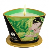 Массажная свеча Exotic Green Tea с ароматом зелёного чая - 170 мл. - Shunga - купить с доставкой в Батайске