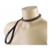 Эффектный сверкающий ошейник с поводком  Гламур - Sitabella - купить с доставкой в Батайске