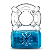 Синее эрекционное виброкольцо Pleaser Rechargeable C-Ring - Blush Novelties - в Батайске купить с доставкой