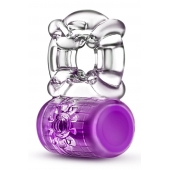 Фиолетовое эрекционное виброкольцо Pleaser Rechargeable C-Ring - Blush Novelties - в Батайске купить с доставкой