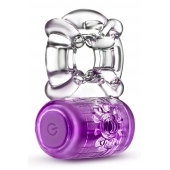Фиолетовое эрекционное виброкольцо One Night Stand Vibrating C-Ring - Blush Novelties - в Батайске купить с доставкой