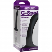 Черная изогнутая насадка Vac-U-Lock G-Spot - 16,5 см. - Doc Johnson - купить с доставкой в Батайске