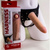 Страпон Харнесс из трусиков и насадки-фаллоса - 17,5 см. - LOVETOY (А-Полимер) - купить с доставкой в Батайске
