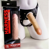 Телесная насадка-фаллос на трусиках с плугом - 16,5 см. - LOVETOY (А-Полимер) - купить с доставкой в Батайске