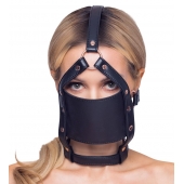Черный намордник с кляпом-шаром Head Harness With A Gag - Orion - купить с доставкой в Батайске