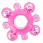 Эрекционное кольцо c бусинками - Toyfa Basic - в Батайске купить с доставкой