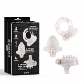 Набор из 3 прозрачных эрекционных колец с вибрацией Teasers Ring Kit - Chisa - в Батайске купить с доставкой