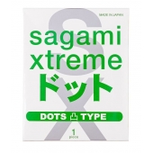 Презерватив Sagami Xtreme Type-E с точками - 1 шт. - Sagami - купить с доставкой в Батайске