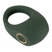 Зеленое эрекционное виброкольцо Luxurious Vibro Cock Ring - Orion - в Батайске купить с доставкой