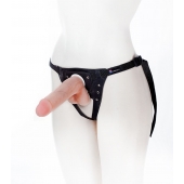 Страпон с поясом Harness - 19 см. - LOVETOY (А-Полимер) - купить с доставкой в Батайске