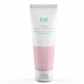 Лубрикант на водной основе Vibe Sensation с клубничным вкусом и легким вибрирующим эффектом - 50 гр. - INTT - купить с доставкой в Батайске