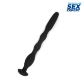 Черный силиконовый уретральный стимулятор - 10 см. - Sex Expert - купить с доставкой в Батайске